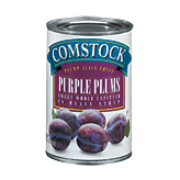 Comstock&nbsp;Purple Plums&nbsp;Sweet Whole Unpitted In Heavy Syrup Full-Size Picture